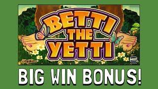 Betti The Yetti Bonus slot machine Big win!!! VEGAS