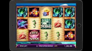 OCEAN'S BOUNTY Video Slot Casino Game with a SEVEN SEAS FREE SPIN BONUS