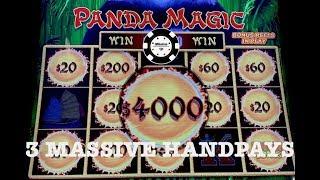 (3) MASSIVE HANDPAYS ON DRAGON LINK ~ PANDA MAGIC AT MGM SPRINGFIELD SLOT MACHINES