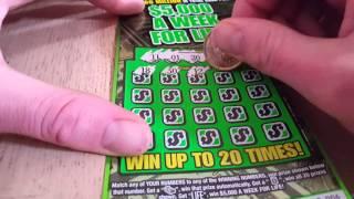 NEW! $5,000 A WEEK FOR LIFE MICHIGAN LOTTERY SCRATCH OFFS.
