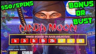 HIGH LIMIT Dollar Storm Ninja Moon ⋆ Slots ⋆️UP TO $50 SPINS SESSION Slot Machine Casino