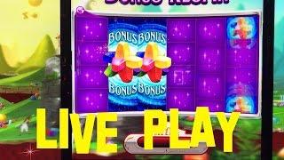 World of Wonka live play at max bet $6.00 x12 WMS Slot Machine Willy Wonka