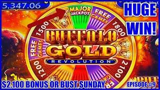 HIGH LIMIT Buffalo Gold Revolution HANDPAY MAJOR JACKPOT ★ Slots ★️MAX BET Bonus Rounds Slot Machine
