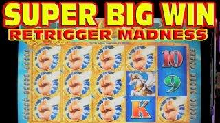 Celestial Temple SUPER BIG WIN + RETRIGGER MADNESS Slot Machine HUGE 300+ SPIN BONUS