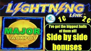 Lightning Link Slot Machine - Mulitiple Bonuses - HUGE WIN!!!