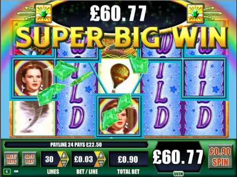 £189 SUPER BIG WIN ( 210 X STAKE) WIZARD OF OZ™ SLOT GAME AT JACKPOT PARTY®