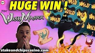 HUGE WIN ON WISHMASTER SLOT • Online CASINO Game WIN !!