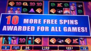 Reel Intensity Slot Machine Bonus + Retrigger - 20 Free Games with 4 Sets of Reels - NICE WIN