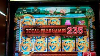 Legend of Captain Slot Machine Bonus - 245 FREE SPINS - MEGA BIG WIN