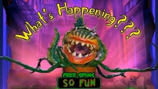 I DIDN'T KNOW IT COULD DO THAT!  VERY ACTIVE LITTLE SHOP of HORRORS SLOT MACHINE BONUSES + FEATURES!