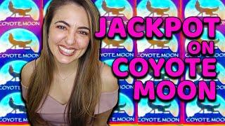 NEVER thought I WOULD LAND a JACKPOT on COYOTE MOON Slot Machine in Las Vegas!