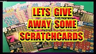 SCRATCHCARD BIG GIVE AWAY TO THE VIEWERS." LIVE"& WEDNESDAY WE GIVE AWAY £40.00 MORE FREE TO VIEWERS