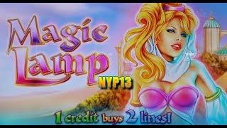 WMS - Magic Lamp NEW Slot Bonus NICE WIN