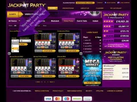JACKPOT PARTY 'HOW TO PLAY VIDEO POKER ACES & EIGHTS'  VIDEO TUTORIAL