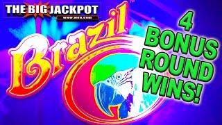 4 NEVER BEFORE SEEN BONUS ROUND WINS on BRAZIL! •