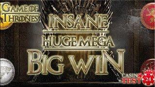 MUST SEE!!! INSANE HUGE MEGA BIG WIN on Game of Thrones - Microgaming Slot - 1,80€ BET!