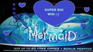 *AMAZING SUPER BONUS* Magic Mermaid | MAX BET | Free Games w/2 re-trigger