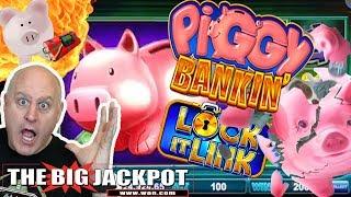 Raja Breaks The Piggy Bank! •BIG PIG Lock It Link WIN$ • | The Big Jackpot