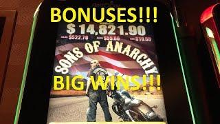 **BIG WINS!!!** - Sons of Anarchy Slot Machine Bonuses