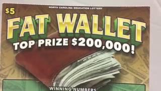 Fat Wallet NC Lottery Scratch off ticket