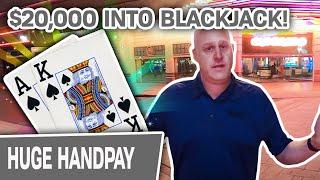 ⋆ Slots ⋆ $20,000 into High-Limit BLACKJACK - Part 1 ⋆ Slots ⋆ Up to $2,000/HAND?!??