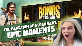 THE REACTION OF STREAMERS | EPIC MOMENTS IN ONLINE CASINO