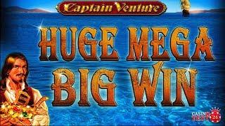 HUGE MEGA BIG WIN on Captain Venture - Novomatic Slot - 1,50€ BET!