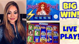 FIRST ATTEMPT ANCHORMAN & LIGHTNING LINK MAGIC PEARL | LIVE PLAY | BIG WIN!