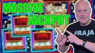Massive Jackpot in Las Vegas! ⋆ Slots ⋆ $125 High Limit Lightning Link Spins!