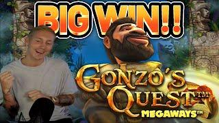BIG WIN!! GONZOS QUEST MEGAWAYS BIG WIN -  Casino slot from Casinodaddy LIVE STREAM