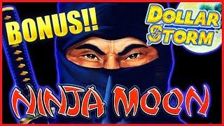 HIGH LIMIT Dollar Storm Ninja Moon $37.50 BONUS ROUND ⋆ Slots ⋆️Lock It Link Hold Onto Your Hat SLOT