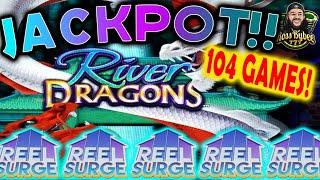 River Dragons 104 Free Games MAX BET MEGA JACKPOT 300x MASSIVE WIN