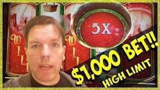 $1,000 BET!! • HI-LIMIT BIRTHDAY 'RUBY SLIPPERS'!! • 100 SPINS! MAX BET! • BrentSlots