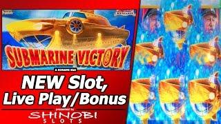 Submarine Victory Slot - Live Play and Free Spins Bonuses + March Madness 2017 Player Intros