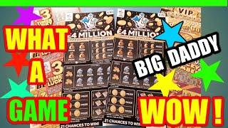 •AMAZING Scratchcard game.•...WOW,!•..WOW!•..BIG DADDY'S (£10).•£4.MILLION Cards•