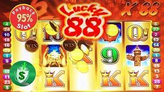Lucky 88  95% slot machine, first game of the day