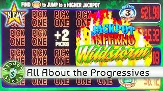 •️ New - Jackpot Inferno Wildstorm slot machine, 2 bonuses