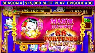 88 Fortunes DIAMOND Slot Machine MAJOR JACKPOT & HUGE WIN  | Season 4 | Episode #21
