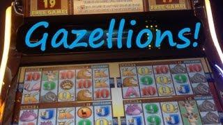 BIG WIN! Gazellions Slot Machine Bonus!! ~ Aristocrat