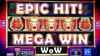 •THIS TOP SYMBOL LINE HIT PAID HUGE!!!• MEGA BIG WIN FU 888 Slot Machine Bonus and Live Play