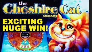 EXCITING HUGE WIN!!! CHESHIRE Cat Slot - 4Arrays/3Wilds - Slot Machine Bonus