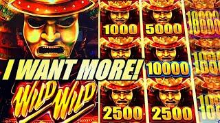 I WANT MORE!! ⋆ Slots ⋆️ COME ON $1000! WILD WILD SAMURAI Slot Machine (Aristocrat)