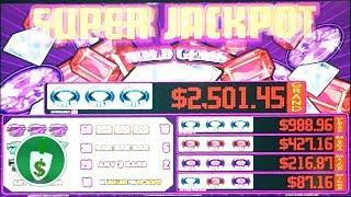 Super Jackpot Wild Gems slot machine, $2 25 bet