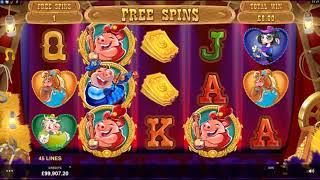 Oink Country Love Online Slot from Microgaming - Free Spins Feature!