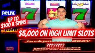 $100 Wheel Of Fortune & More High Limit Slot Machines | JACKPOT & Live Slot Play | SE-11 | EP-17