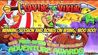 WOO HOO! BIG WINNING SESSION WITH IRVING THE VIKING