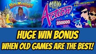 HUGE BONUS WIN! Amazing Live Sea Monkeys & Max Action!