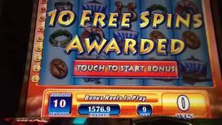 Zeus Slot Machine ~  DIME 10 CENT ~ FREE SPIN BONUS!!!! ~ HUGE WIN......NOT!!! • DJ BIZICK'S SLOT CH