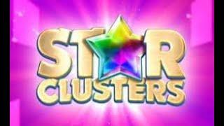 STAR CLUSTER ( BIG TIME GAMING)  2 SUPER BIG WIN BONUSES! UNPREDICTABLE EXCITING ACTION!