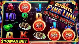 Ultimate Fire Link Slot Machine $10 Max Bet Bonus & •BIG WIN • | Live Slot Play w/NG Slot